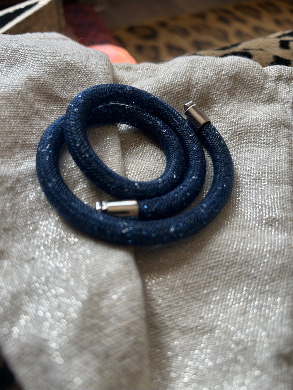 Swarovski Stardust blue soarkly bracelet or choker